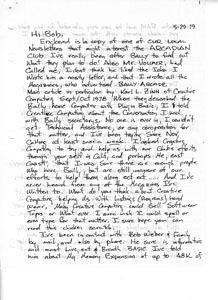 Richard Belton Letter (5-29-1979)
